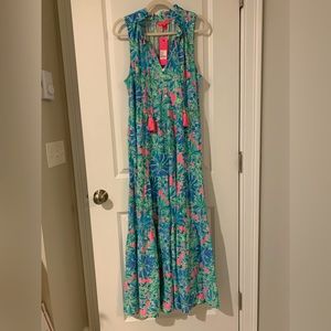 Lilly Pulitzer Malone Maxi XL NWT. Soleil Pink Good Hare Day print.